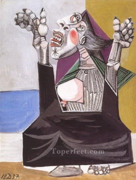 Pablo Picasso Painting - The supplicant 1937 cubism Pablo Picasso